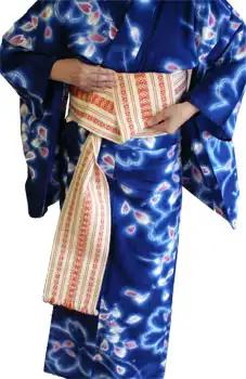 帯の結び方　貝の口結び　参考写真