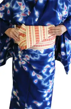 帯の結び方　貝の口結び　参考写真