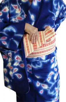 帯の結び方　貝の口結び　参考写真