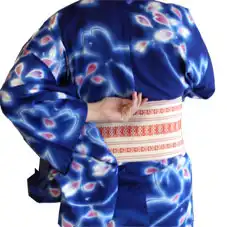 帯の結び方　貝の口結び　参考写真